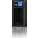 Qoltec 53043 uninterruptible power supply (UPS) Double-conversion (Online) 3 kVA 2400 W 2 AC outlet(