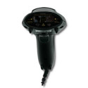 Qoltec 50861 barcode reader Handheld bar code reader 1D Laser Black