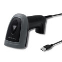 Qoltec 50863 barcode reader Handheld bar code reader 1D/2D LED Black