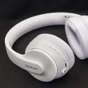 Qoltec 50845 headphones/headset Wireless Head-band Calls/Music USB Type-C Bluetooth White
