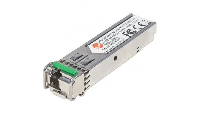 Intellinet Transceiver Module Optical, Gigabit Fiber WDM Bi-Directional SFP, 1000Base-Lx (LC) Single