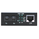 Intellinet Fast Ethernet Media Converter, 10/100Base-Tx to 100Base-Fx (ST) Multi-Mode, 2 km (1.24 mi