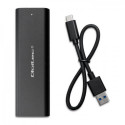 Qoltec 50312 storage drive enclosure SSD enclosure Black M.2