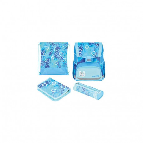 Herlitz Loop Plus Lucky Horse school bag set Girl Polyester Blue, Light Blue