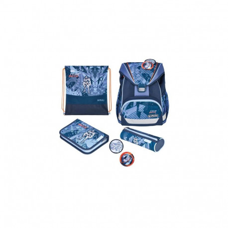 Herlitz UltraLight Plus TechMech school bag set Boy Polyester Blue, Orange