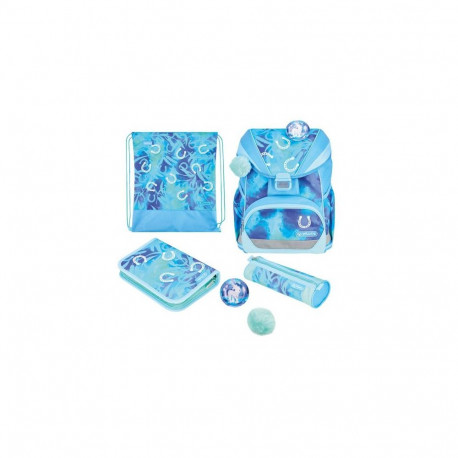 Herlitz UltraLight XL Plus Lucky Horse school bag set Girl Polyester Blue, Light Blue