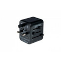 Verbatim 49544 power plug adapter Universal Black