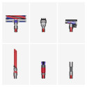 Dyson V12 Origin 2-in-1 stick vacuum Battery Dry HEPA Bagless Nickel