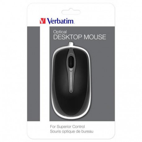 Verbatim 49019 mouse Office Ambidextrous USB Type-A Optical 1000 DPI