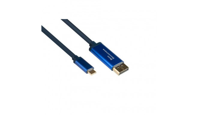 Alcasa 4812-CSF020B video cable adapter 2 m USB Type-C DisplayPort Blue