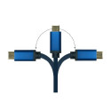 Alcasa 4812-CSF030B video cable adapter 3 m USB Type-C DisplayPort Blue