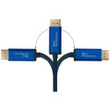 Alcasa 4812-CSF015B video cable adapter 1.5 m USB Type-C DisplayPort Blue