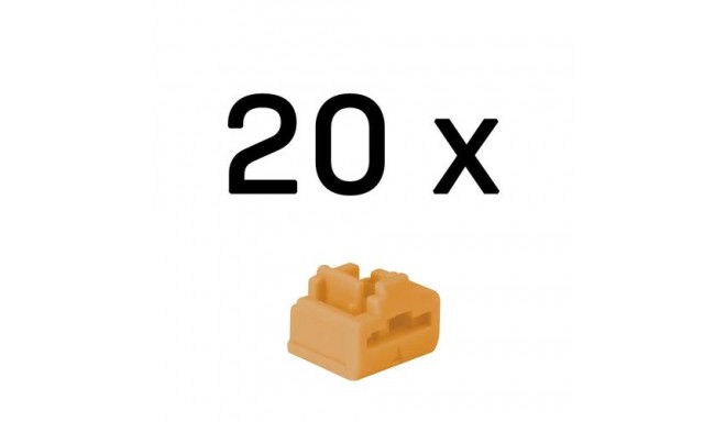 Lindy 47898 port blocker RJ-45 Orange Acrylonitrile butadiene styrene (ABS) 20 pc(s)