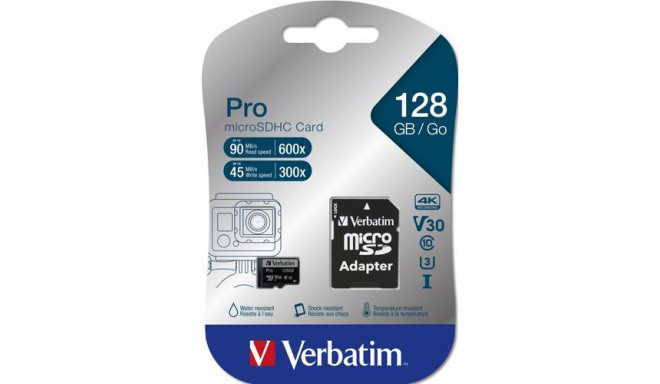 Verbatim Pro 128 GB MicroSDXC UHS-I Class 10