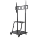 Manhattan TV &amp; Monitor Mount, Trolley Stand, 1 screen, Screen Sizes: 37-100&quot;, Black