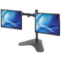 Manhattan TV &amp; Monitor Mount, Desk, Double-Link Arms, 2 screens, Screen Sizes: 10-27&quo