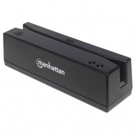 Manhattan USB-A Magnetic Strip Card Reader, Triple Track Reader, Keyboard Wedge Decoder, Cable 1.5m,