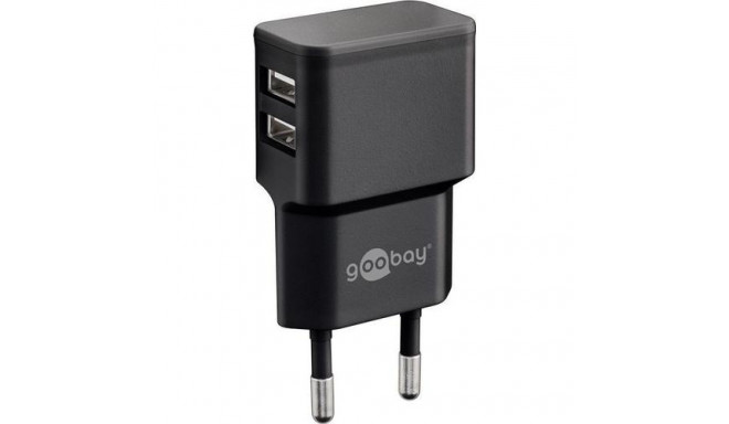 Goobay 44951 mobile device charger Mobile phone, Smartphone Black AC Indoor