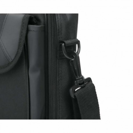Manhattan Cambridge Laptop Bag 14.1", Clamshell Design, Black, LOW COST, Accessories Pocket