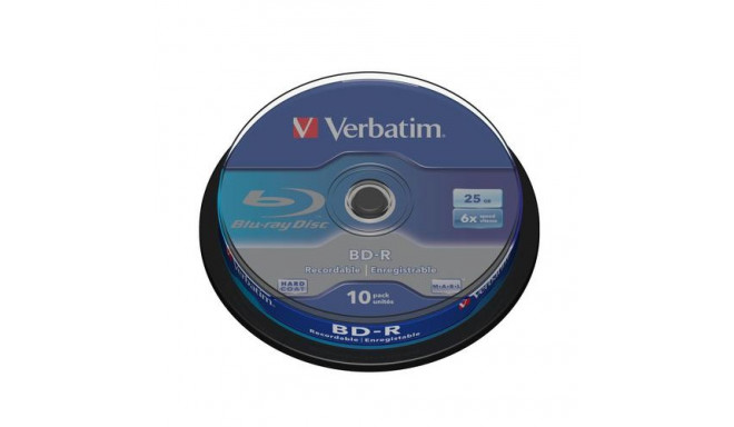 Verbatim BD-R SL 25GB 6 x 10 Pack Spindle 10 pc(s)