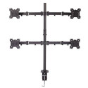 Lindy Quad Display Bracket with Pole and Desk Clamp