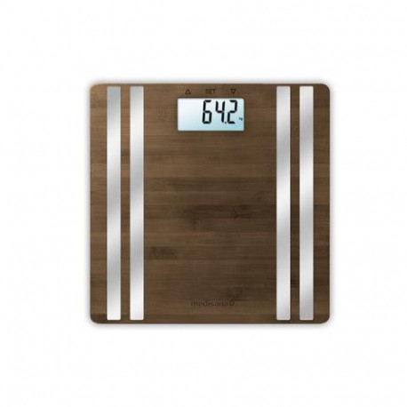 Medisana BS 552 Rectangle Bamboo, Silver Electronic personal scale