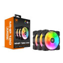 COUGAR Gaming CF-MHP12HB3-RGB Computer case Air cooler 12 cm Black, White 3 pc(s)