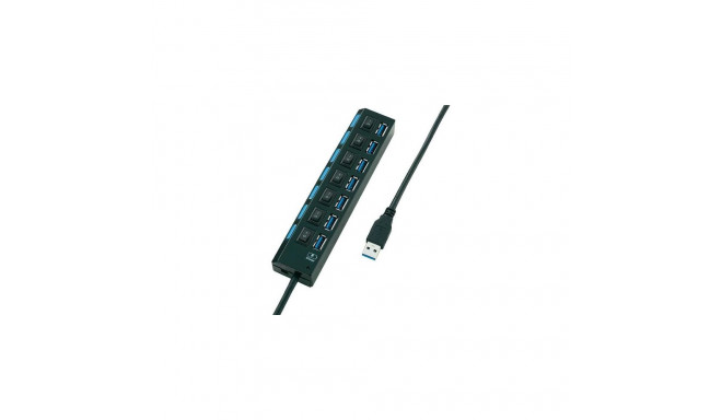 Conrad 393539 interface hub USB 3.2 Gen 1 (3.1 Gen 1) Type-A Black