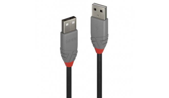 Lindy 2m USB 2.0 Type A to A Cable, Anthra Line