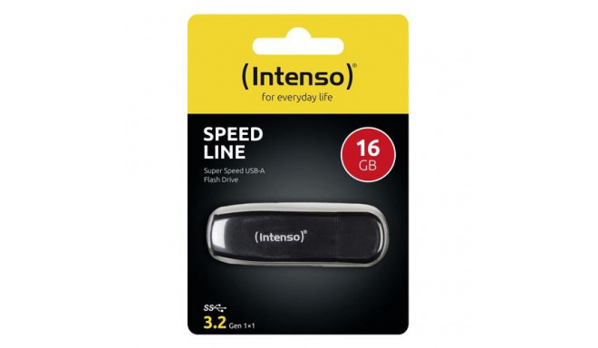 Intenso Speed Line USB flash drive 16 GB USB Type-A 3.2 Gen 1 (3.1 Gen 1) Black