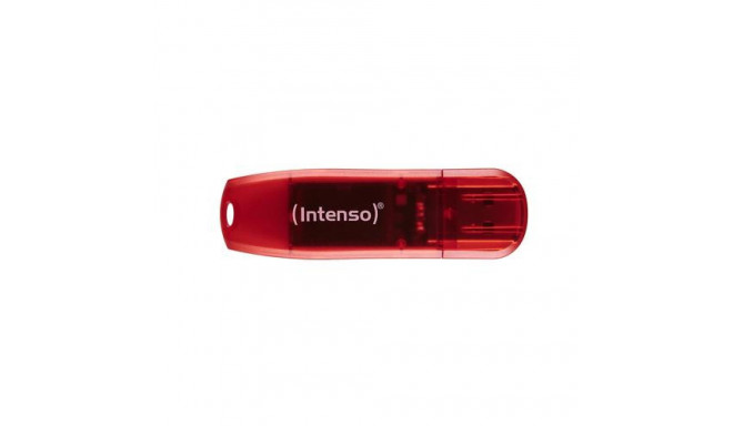 Intenso Rainbow Line USB flash drive 128 GB USB Type-A 2.0 Red, Transparent