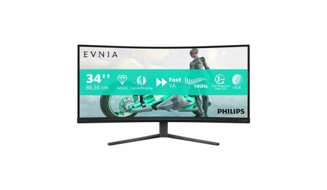 Philips Evnia 34M2C3500L/00 computer monitor 86.4 cm (34&quot;) 3440 x 1440 pixels Wide Quad HD 