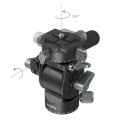 SmallRig 3457 tripod head Black Aluminium 1/4&quot; Fluid