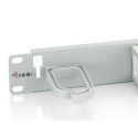 Equip 19" Rack Mount Cable Management Panel, Light Grey (RAL 7035)