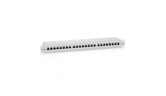 Equip Patchpanel CAT6 24 Port lightgrey 19" (1HE)