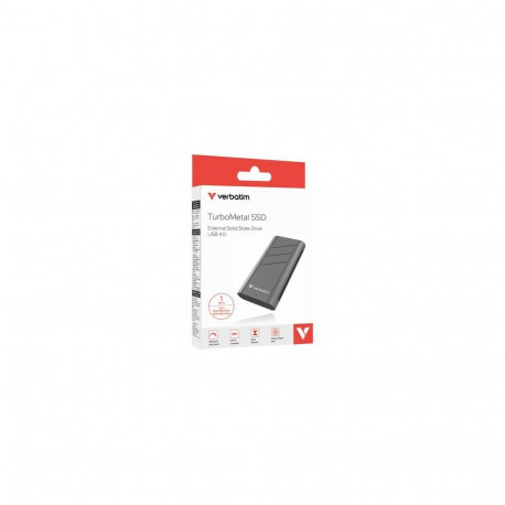 Verbatim TurboMetal SSD USB4 1TB USB Type-C USB4 Gen 2x2 Silver