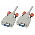 Lindy 3m Null modem cable serial cable White 9-pin D-sub