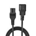 Lindy 2m IEC C14 to IEC C15 &#039;Hot Condition&#039; Power Cable, Black