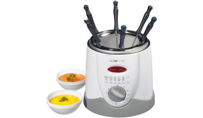 Clatronic FFR 2916 Single 1 L Stand-alone 900 W Deep fryer Grey, White