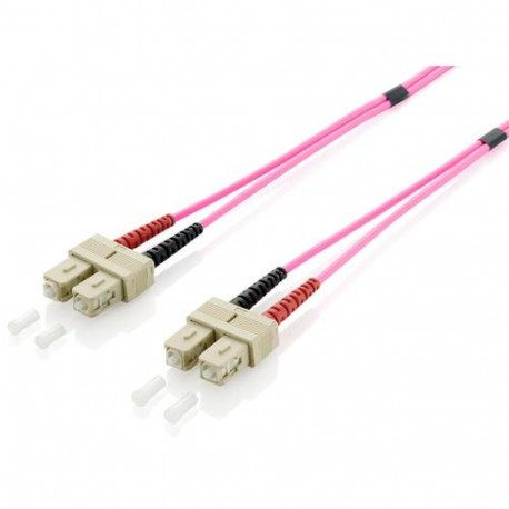 Equip SC/SC Fiber Optic Patch Cable, OM4, 0.5m
