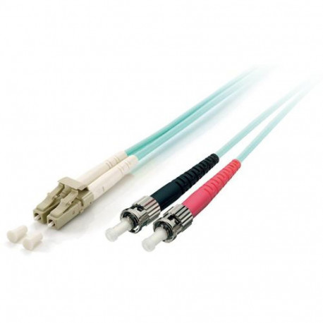 Equip LC/ST Fiber Optic Patch Cable, OM3, 5m