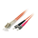 Equip LC/ST Fiber Optic Patch Cable, OS2, 15m