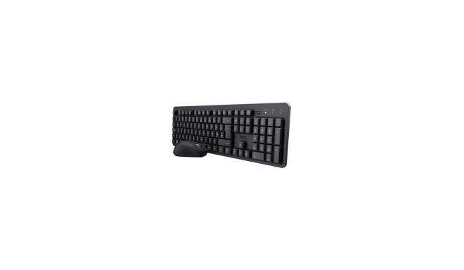 Trust TKM-360 keyboard Mouse included Office RF Wireless QWERTZ German Black