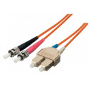Equip ST/SC Fiber Optic Patch Cable, OS2, 3m