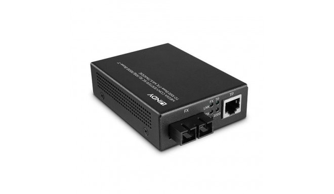 Lindy 25119 network media converter 850 nm Multi-mode Black