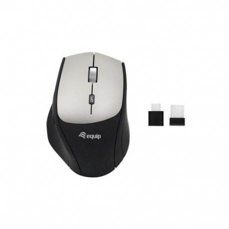 Equip 245115 Wireless Mouse with Dual Connect Adapter (USB-C+A)