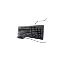 Trust TKM-250 keyboard Mouse included Office USB QWERTZ German Black