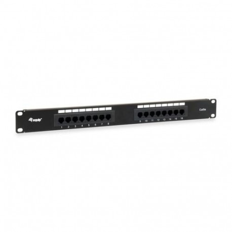 Equip 16-Port Cat.5e Unshielded Patch Panel, Black