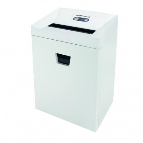 HSM Pure 420 paper shredder Particle-cut shredding 56 dB 24 cm White