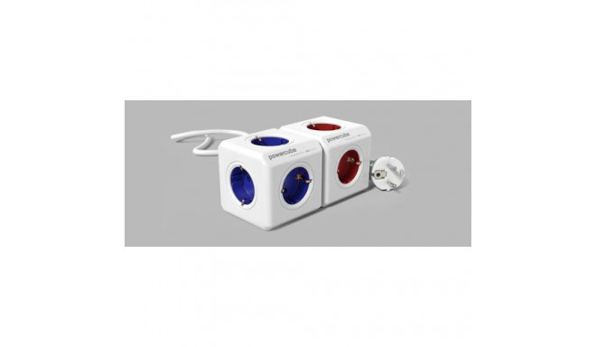 Allocacoc PowerCube power extension 1.5 m 5 AC outlet(s) Indoor Red, White
